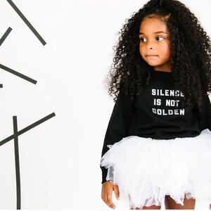 LIVE BUBBY Silence is Not Golden Sweatshirt NWT